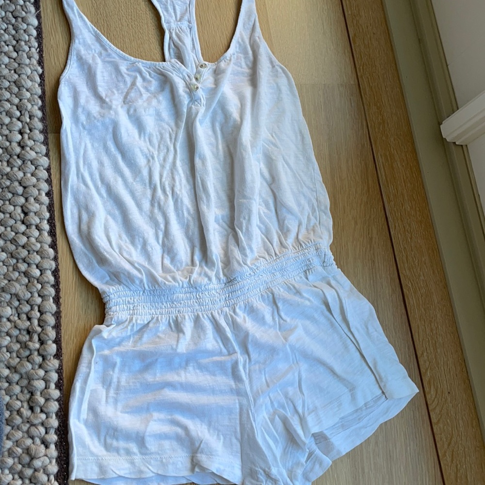 Victoria secret white loose beach romper